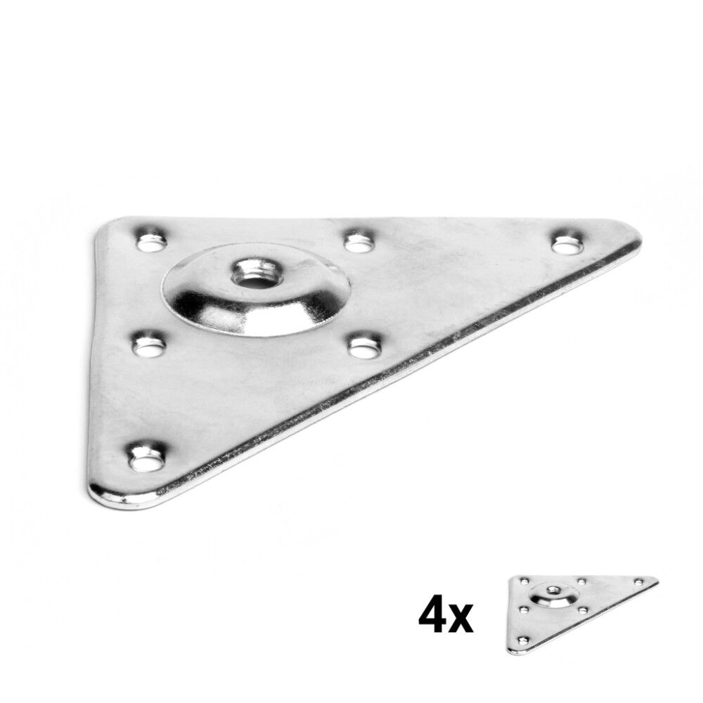 Paigaldusplaat mööblijalale REI 4 tk