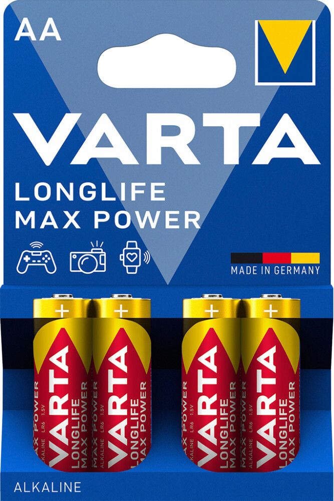 Patareid Varta Max Tech 1,5 V AA/LR6, 4 tk