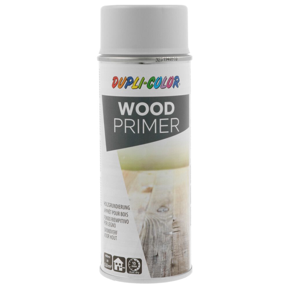 Aerosoolvärv Dupli-Color Wood Primer hall 400 ml