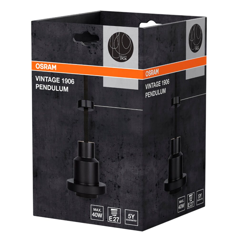 Riputusjuhe Osram Vintage 1906 Pendulum must E27