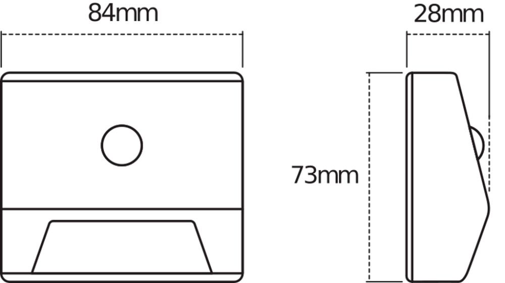 Liikumisanduriga valgusti Osram Nightlux Stair valge 8,4 x 7,3 cm IP54