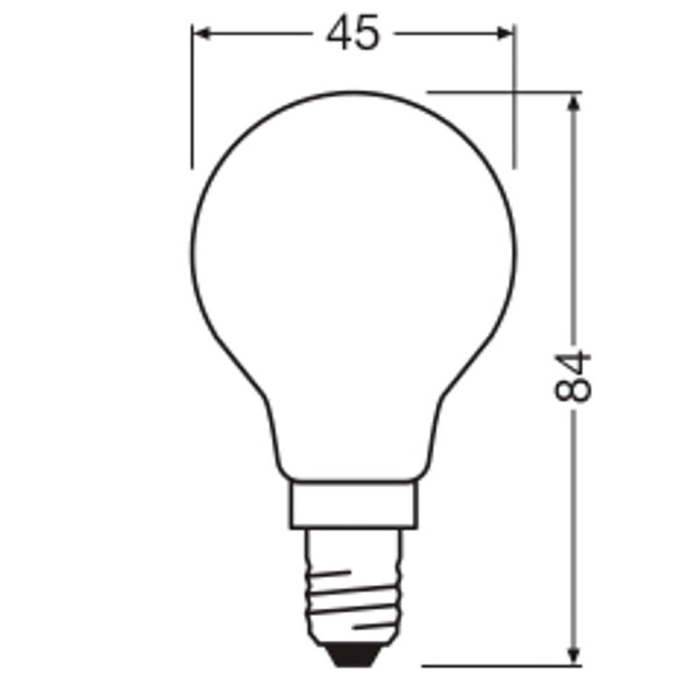 LED-lamp Osram Star Classic P40 E14 3,4 W 470 lm 2700 K opaal 1 tk/pk