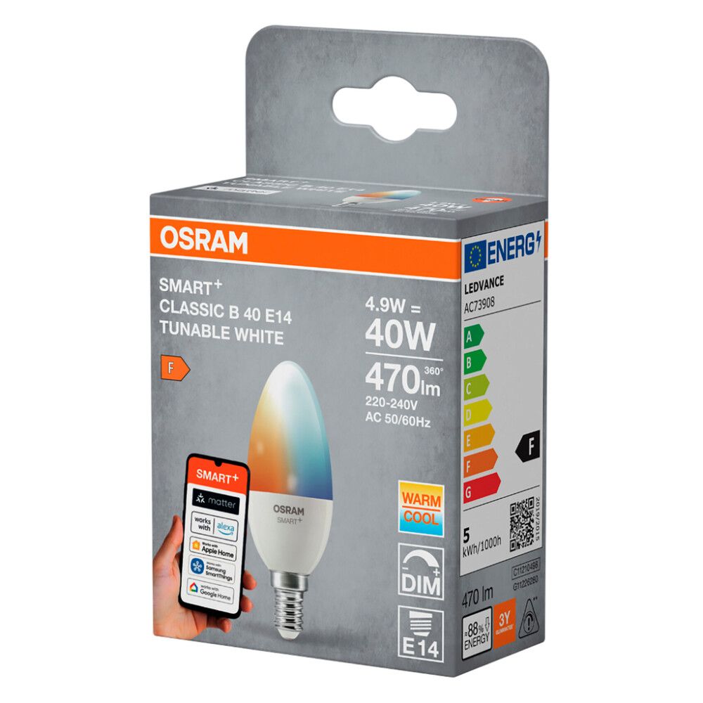 LED-lamp Osram SMART+ MATTER TW 39 200D E14 4,9W 2700K