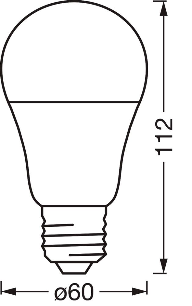 LED-lamp Osram SMART+ MATTER CL RGBW 60 240D E27 9W 2700K