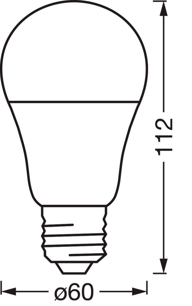 LED-lamp Osram SMART+ MATTER CL TW 60 240D E27 9W 2700K