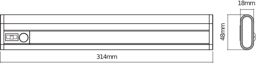 Üldvalgusti  Osram Linear LED Mobile valge 31,4 cm