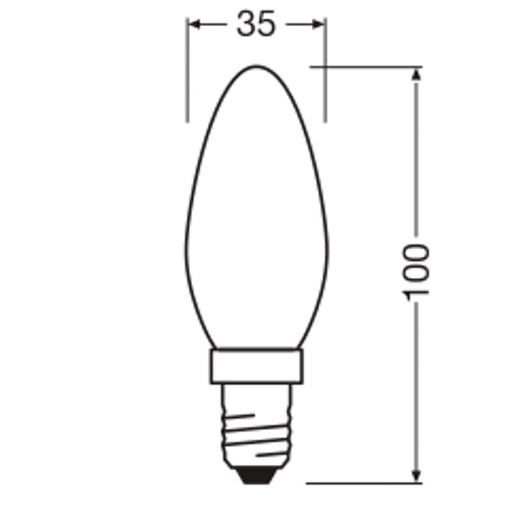 LED-lamp Osram Star Classic B40 E14 3,4 W 470 lm 2700 K opaal 1 tk/pakk