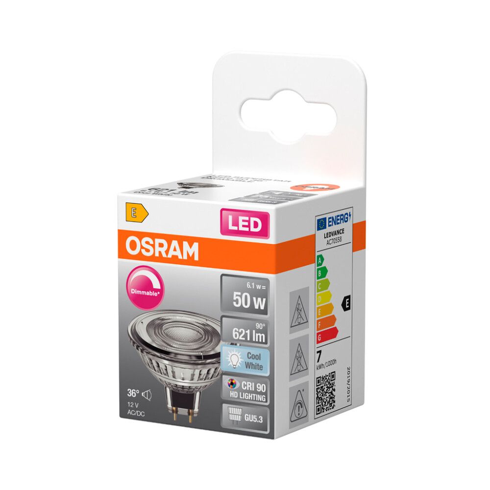 LED-lamp Osram Superstar MR16 DIM GU5.3 6,1 W 621 lm 4000 K 1 tk/pk