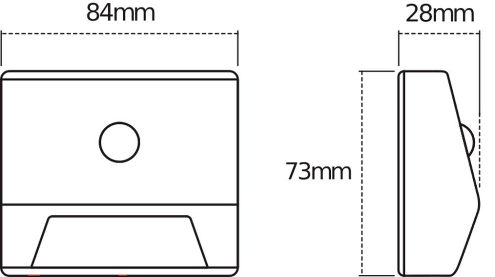 Liikumisanduriga valgusti Nightlux Stair hõbe 8,4 x 7,3 cm IP54