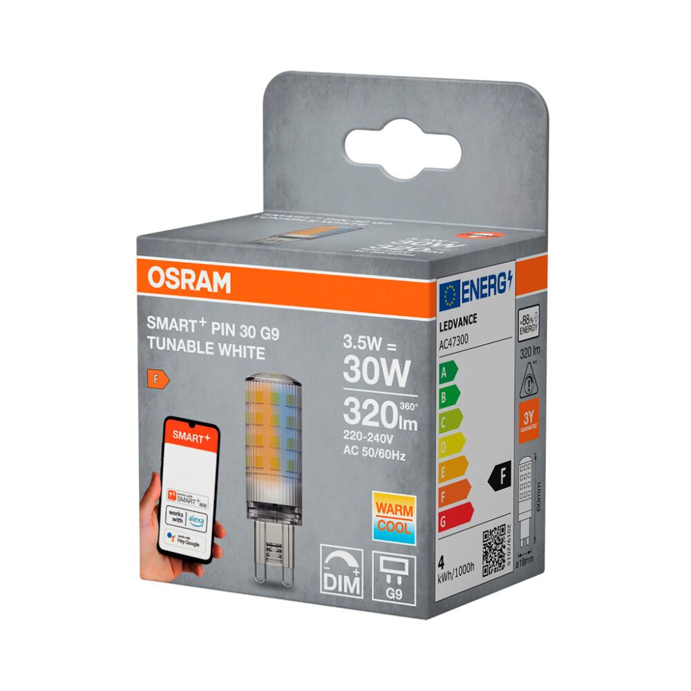 LED-lamp Osram PIN30 Smart+Wifi 3,5W G9