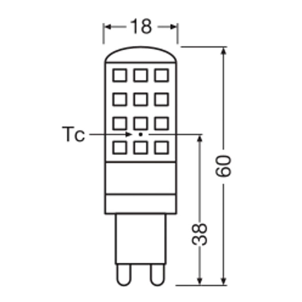 LED-lamp Osram PIN30 Smart+Wifi 3,5W G9