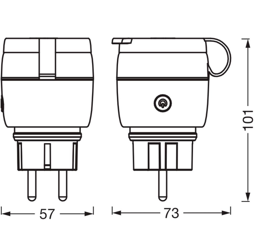 Nutipistikupesa Ledvance Matter Smart + WiFi IP44, must