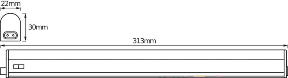 LED-valgusliist Osram Switch Batten valge 4 W 400 lm 4000 K 0,3 m