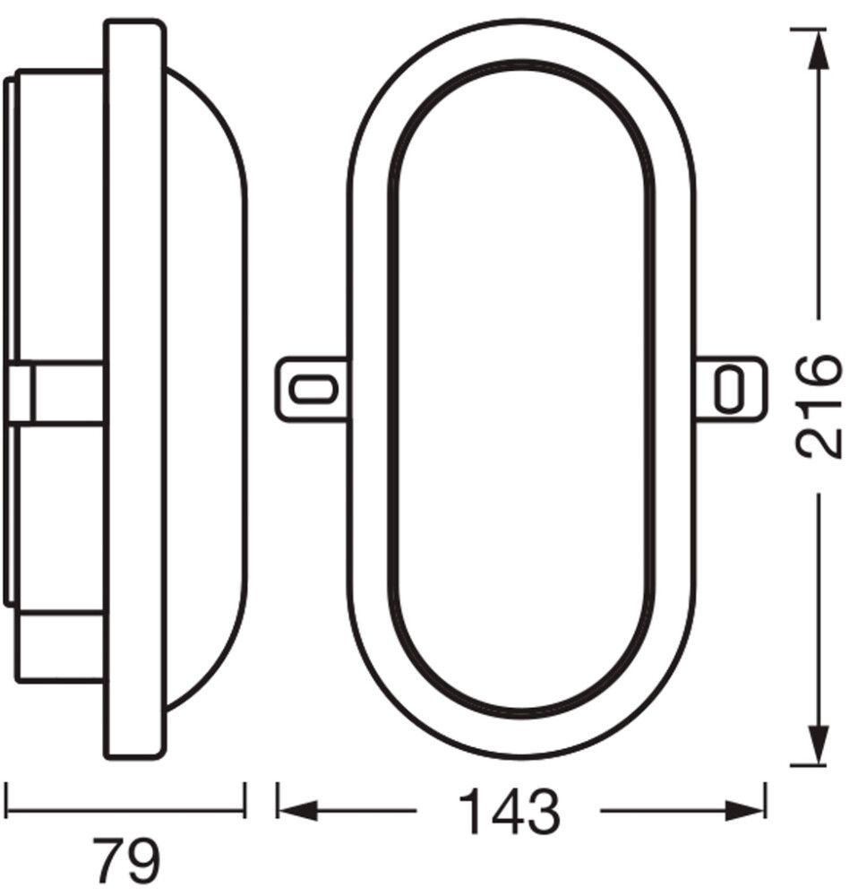 LED-üldvalgusti Osram Bulkhead 14,3 x 21,6 cm IP54 Valge