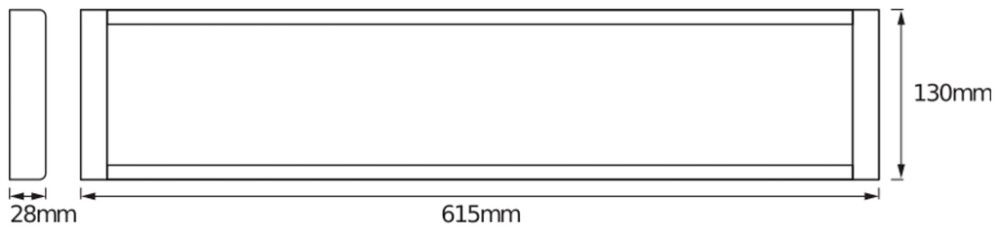 Laevalgusti Osram Office Line valge 0,6 m