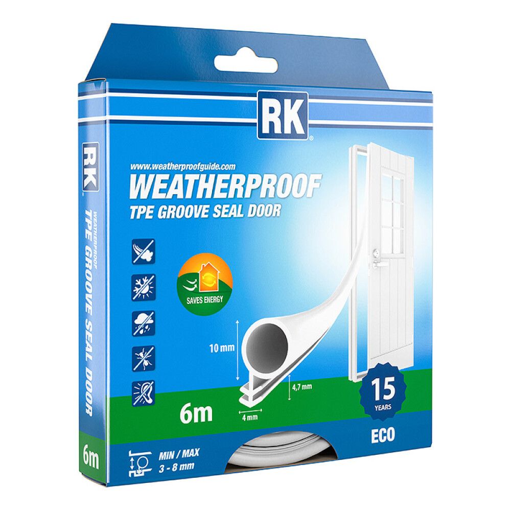 Uksetihend RK 10 mm 6 m valge