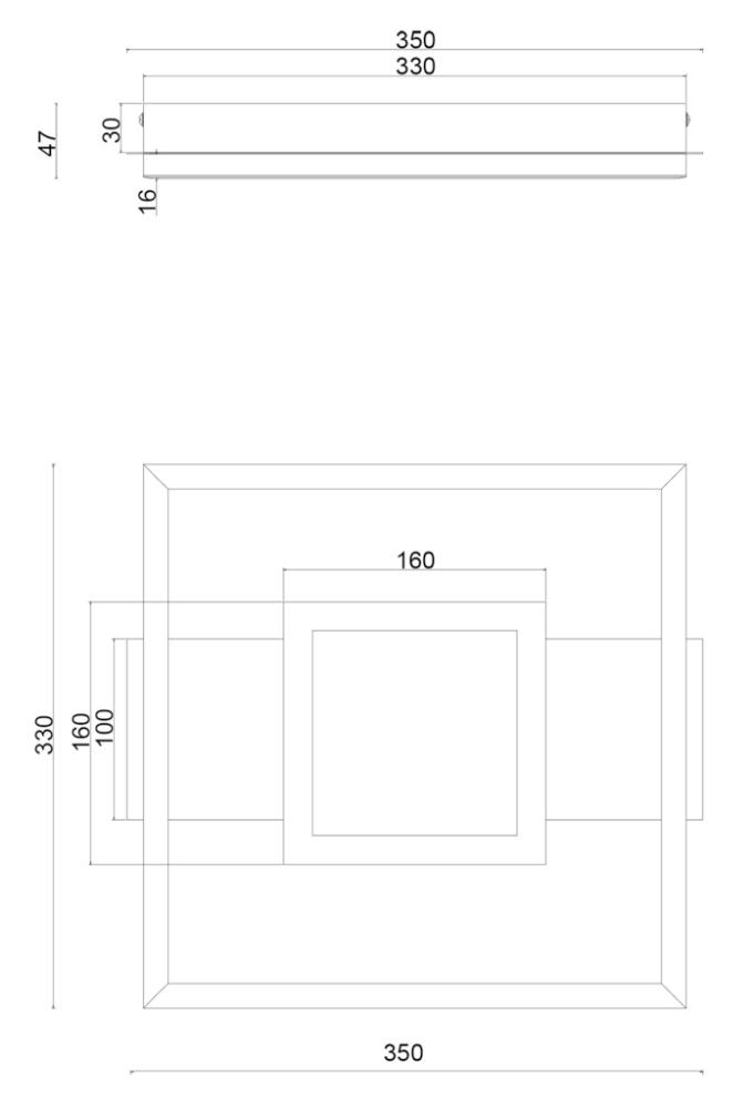 LED-laevalgusti Trio Wheeler 35 x 33 x 5 cm valge