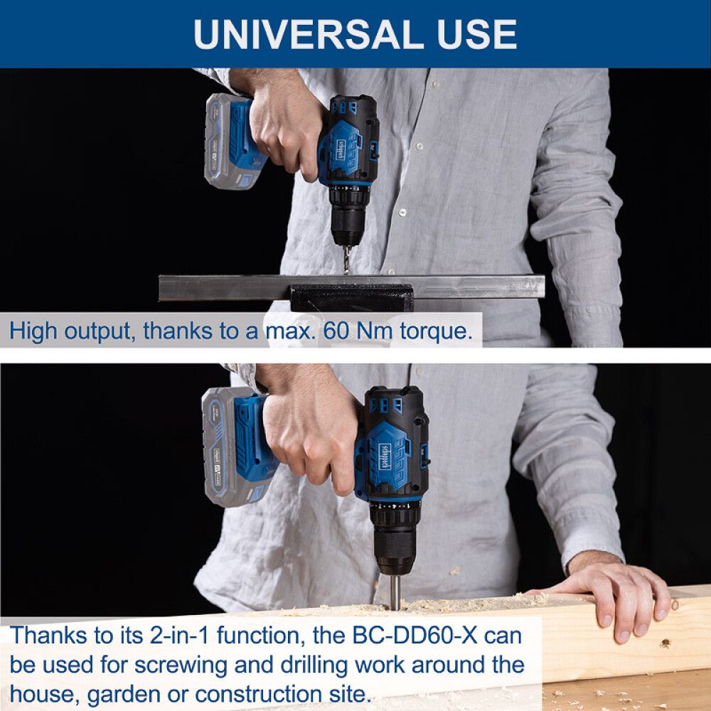 Akutrell Scheppach BC-DD60-X 20 V