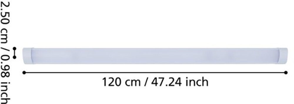 LED-üldvalgusti Sicciarotta 36 W 120 cm