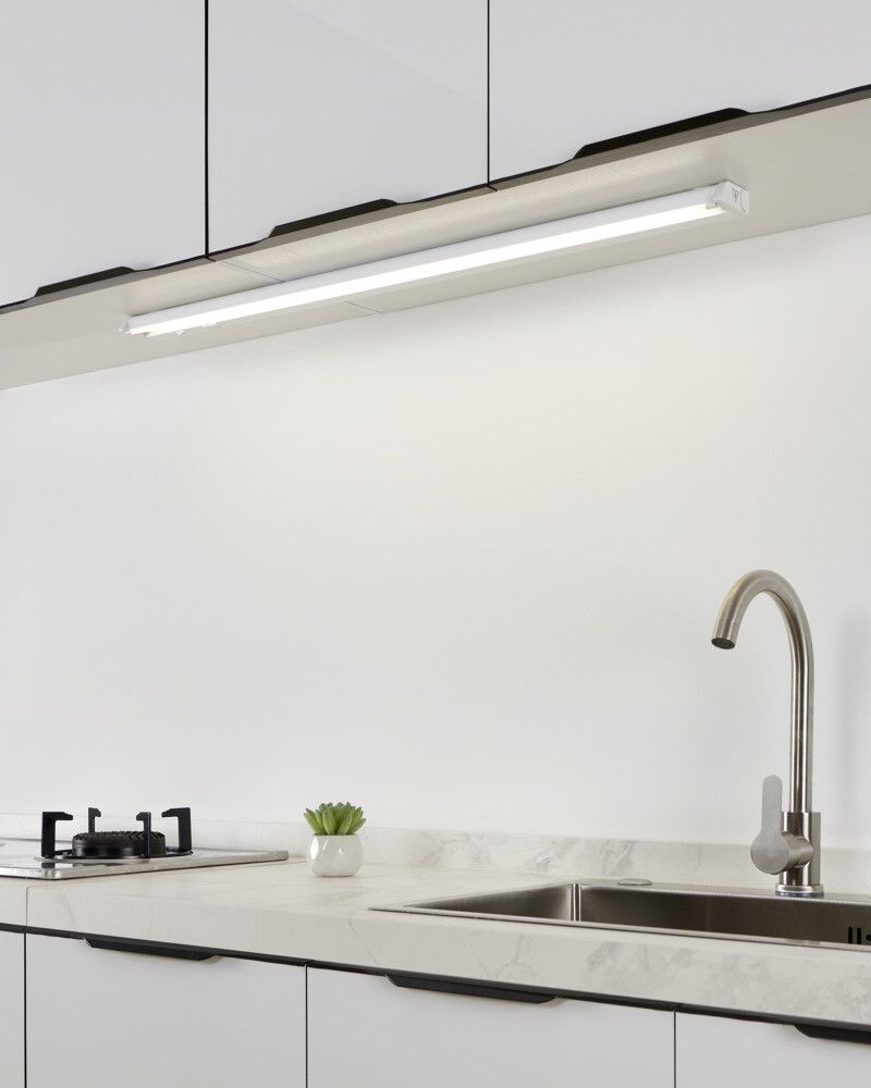 LED-üldvalgusti Russcallo M 13 W 87 cm valge