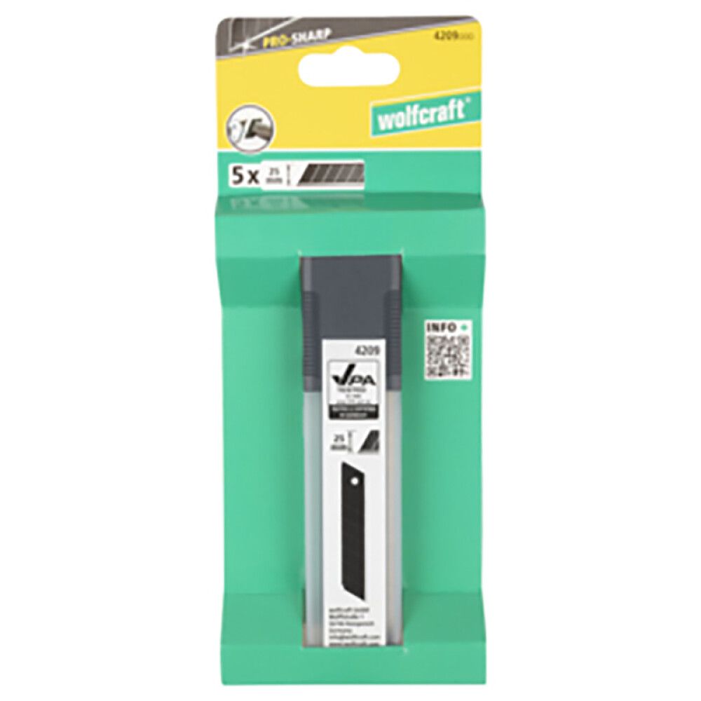 Asendusterad Wolfcraft PRO SHARP 25 mm 5 tk