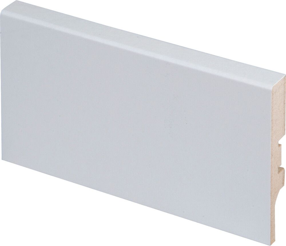 Põrandaliist 12 x 70 x 2750 mm valge MDF