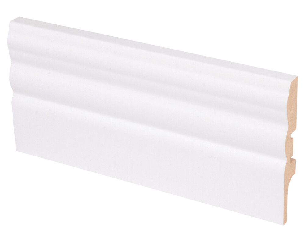Põrandaliist Maler Uurre 12 x 70 x 2750 mm valge MDF