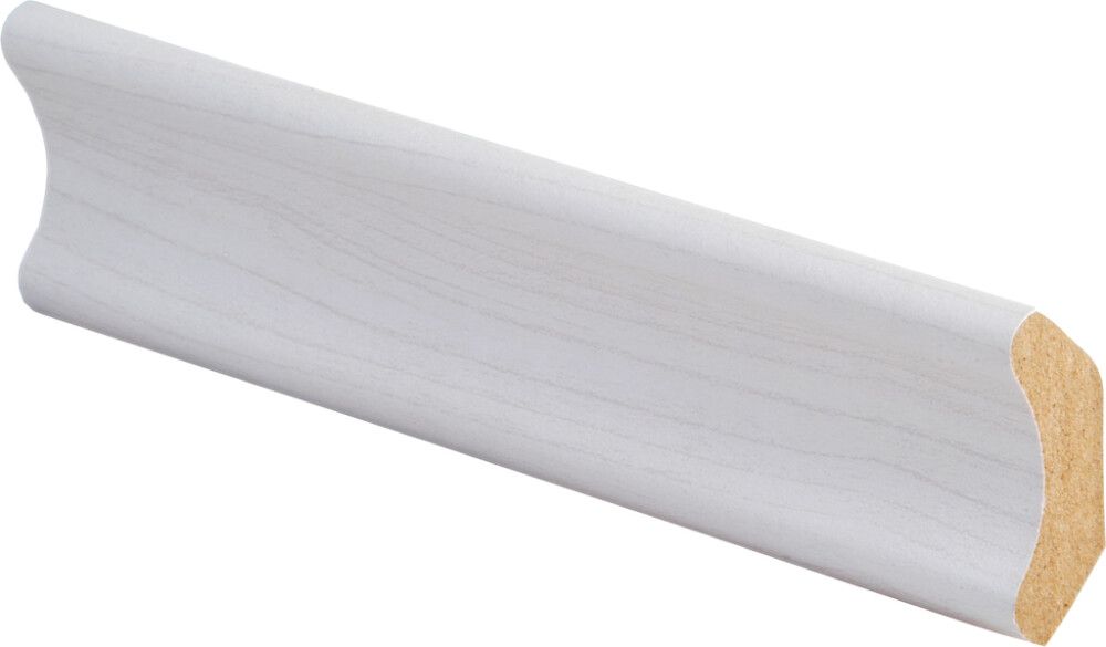 Sisenurgaliist MDF valge saar, 30 x 30 x 2750 mm