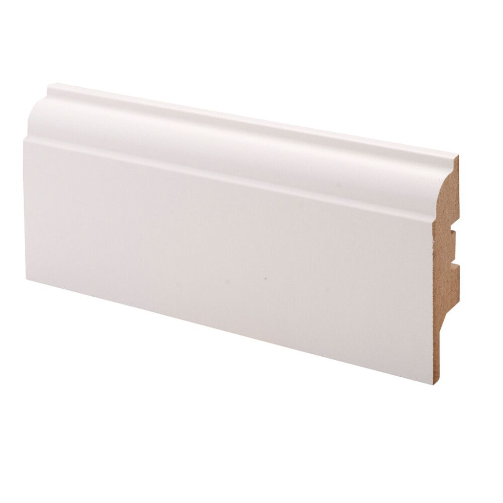 Põrandaliist MDF valge 15 x 65 x 2750 mm