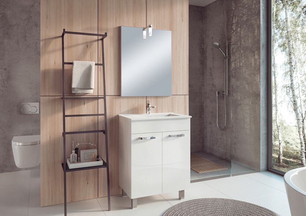 Vannitoamööbel Riva Square valge 60 cm