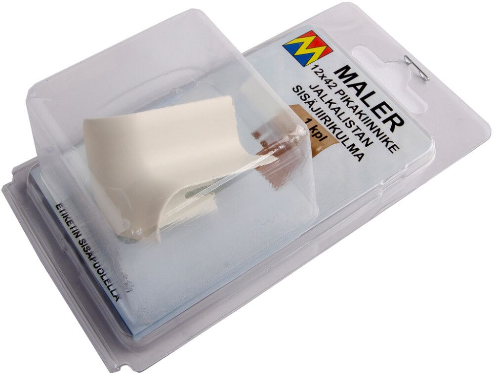 Põrandaliistu sisenurk PVC valge