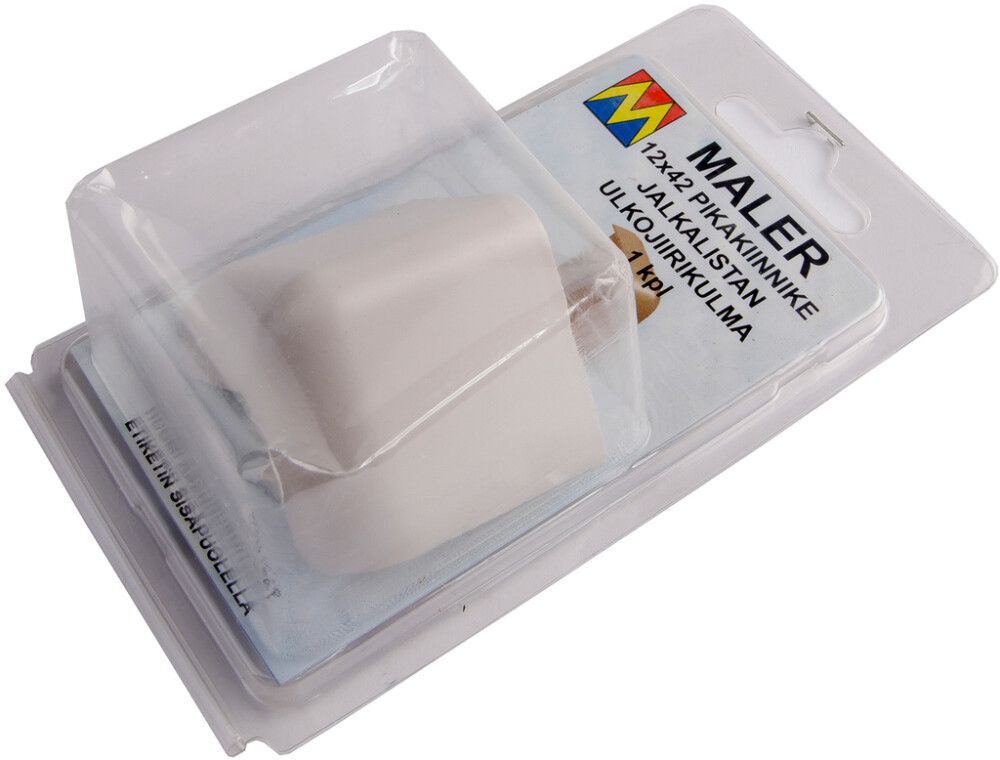 Põrandaliistu välisnurk PVC hall 12 x 42 mm