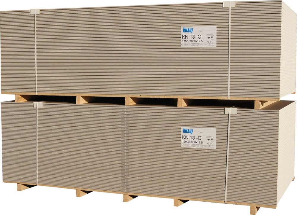 Standardkipsplaat Knauf GKB White 12,5 x 1200 x 2600 mm 