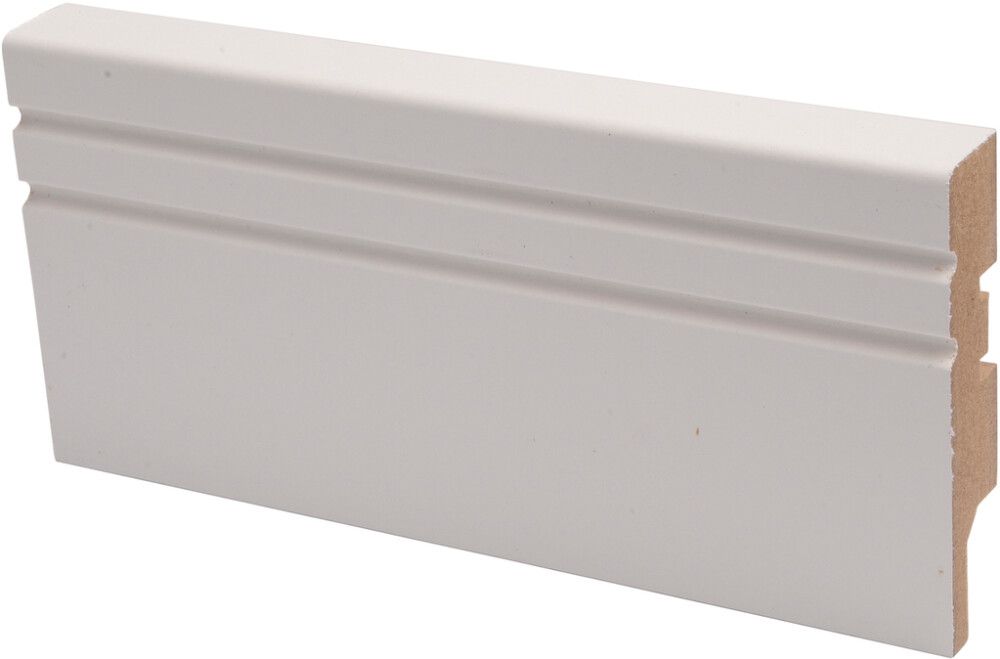 Põrandaliist MDF valge 15 x 70 x 2750 mm