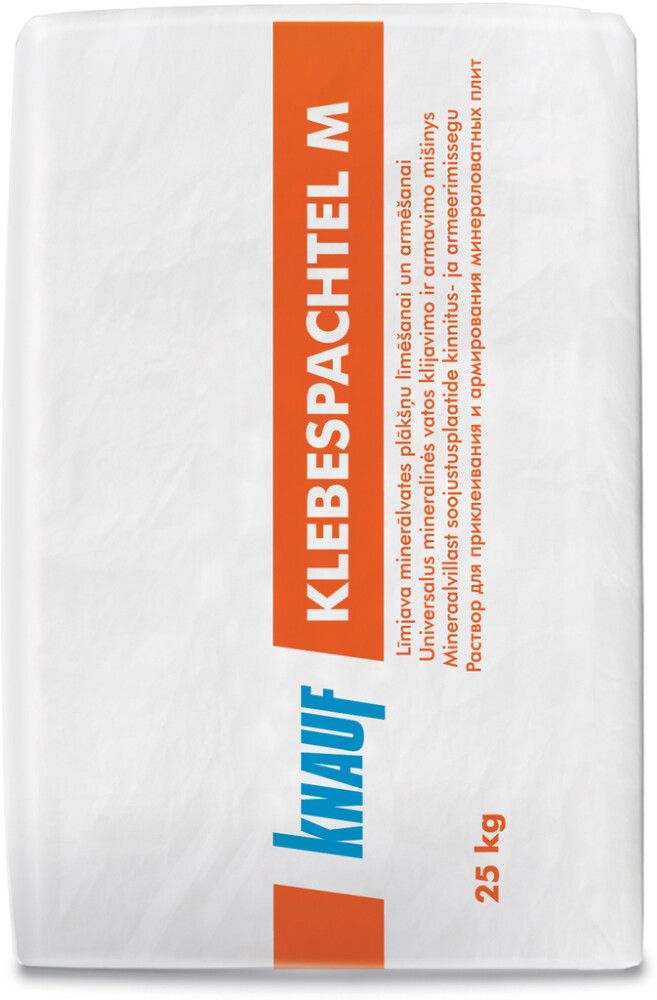Mineraalvillplaatide kinnitus- ja armeerimissegu Knauf Klebespachtel M 25 kg