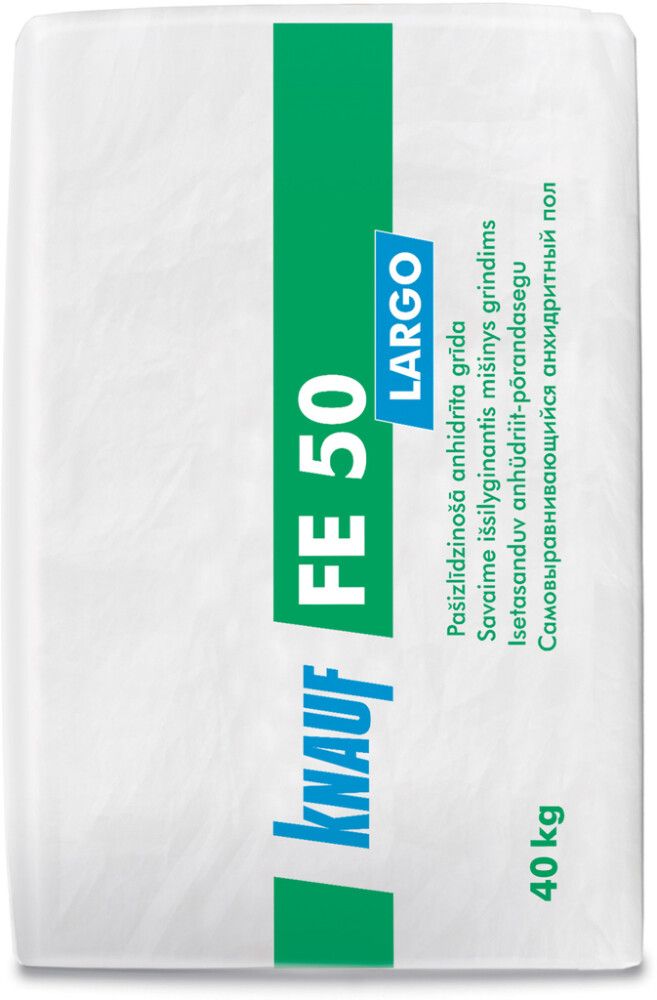Kaltsiumsulfaat-põrandavalusegu Knauf FE 50 Largo 40 kg