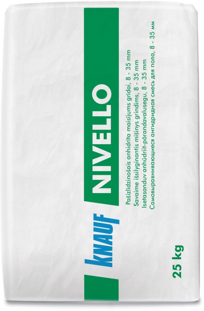 Kaltsiumsulfaat-põrandatasandussegu Knauf Nivello 8 - 35 mm