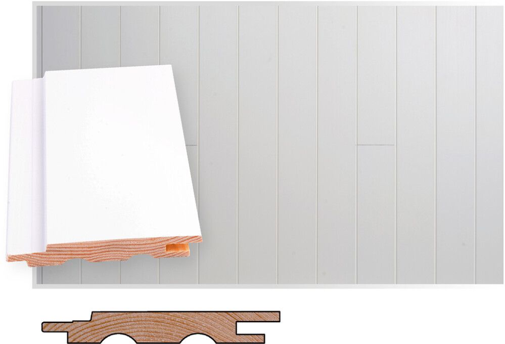 Sisevoodrilaud Maler STS Mänd sõrmjätkatud valge