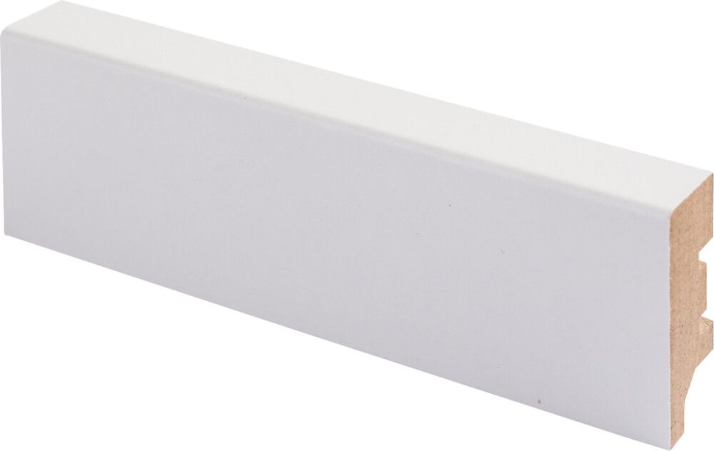 Põrandaliist R2 MDF valge, 15 x 42 x 2750 mm