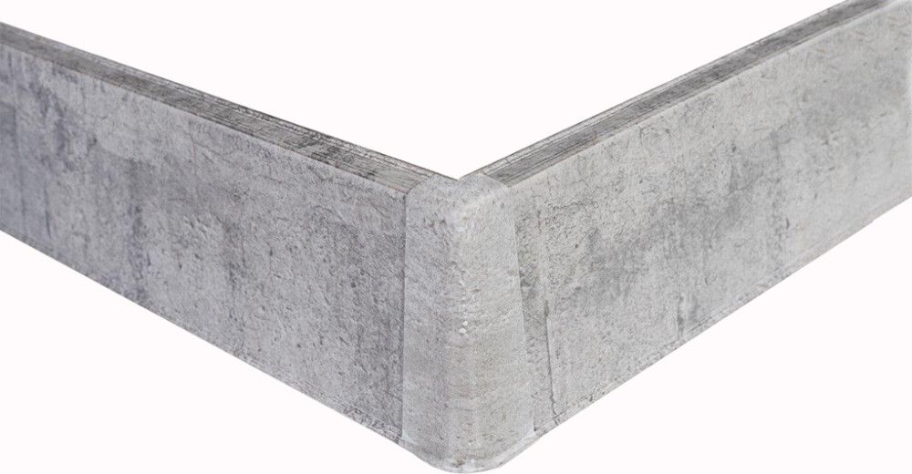 Põrandaliistu välisnurk PVC hall tamm 22 x 75 mm