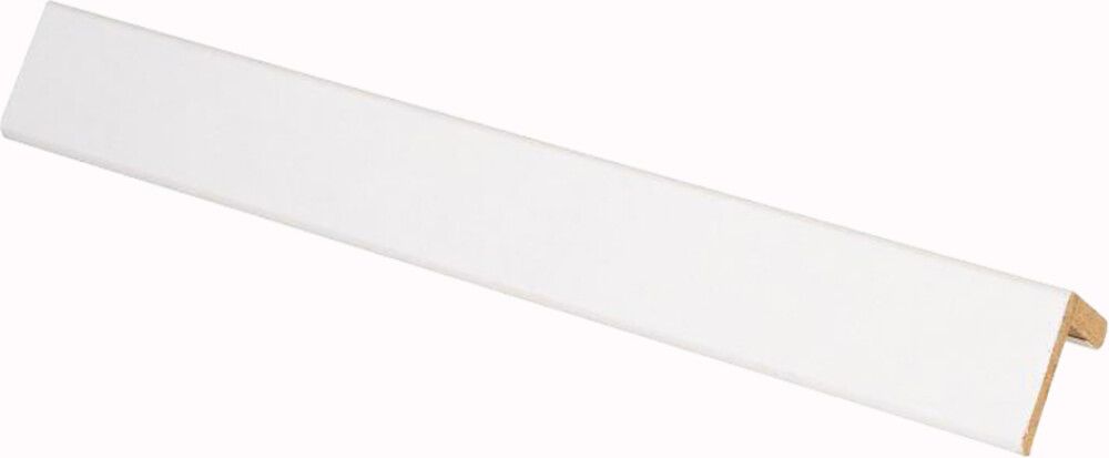 Välisnurgaliist HDF valge, 20 x 20/16 x 2800 mm