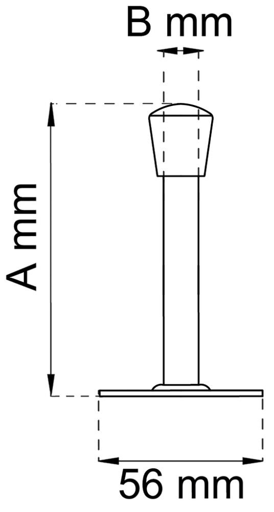 Uksestopper Habo 12 x 100 mm