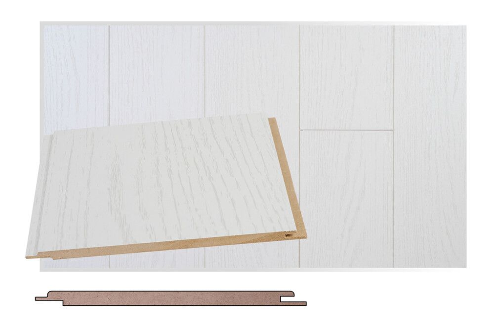 Laepaneel Maler MDF STP hõbe saar, 6 x 160 x 1200 mm