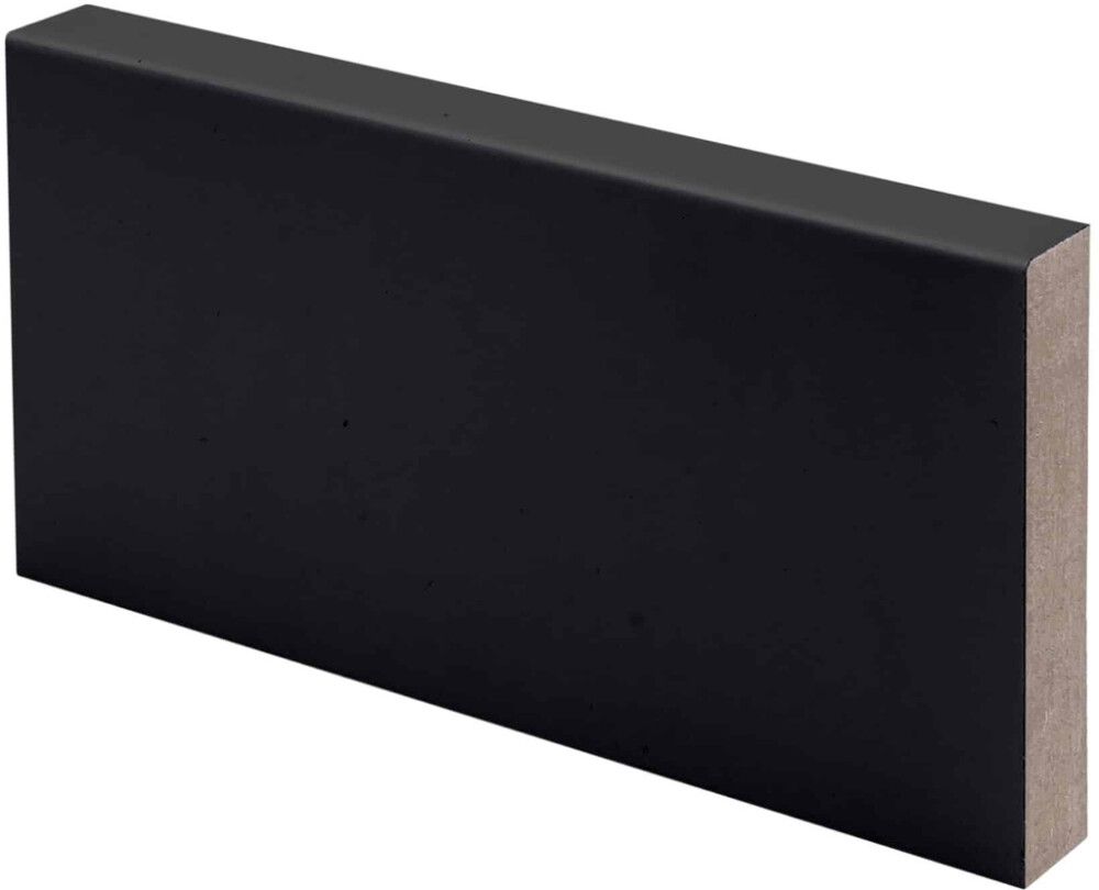 Katteliist Maler MDF mel must 12 x 70 x 2400 mm