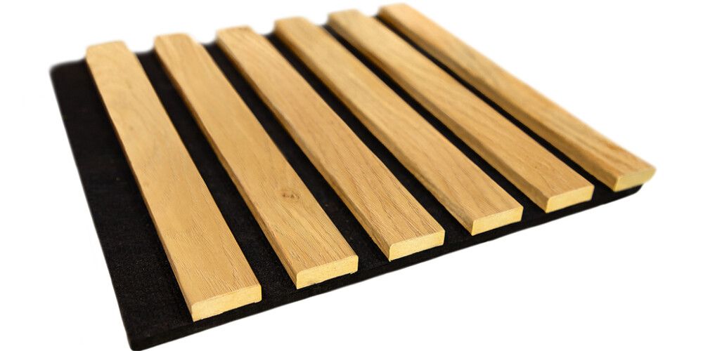 Akustiline paneel Maler Louvre Acoustic Tunne tamm/must 19 x 300 x 2800 mm