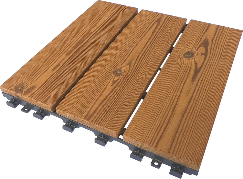 Klick plaat 30 x 30 cm, pruun