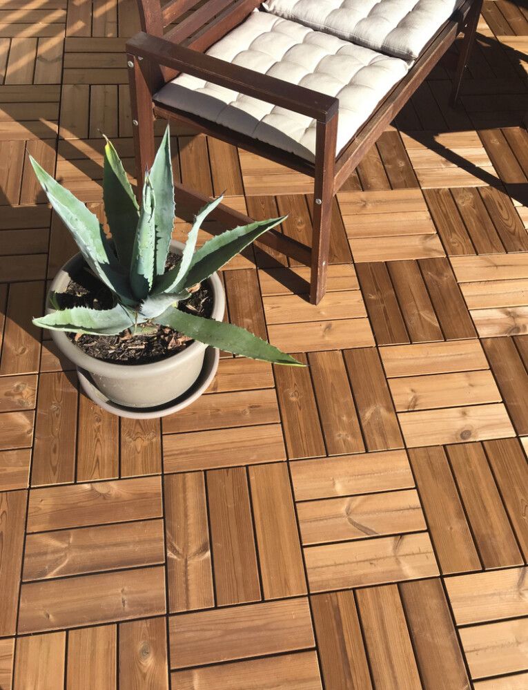 Klick plaat 30 x 30 cm, pruun