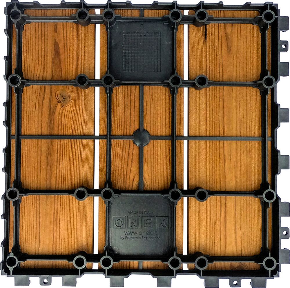 Klick plaat 30 x 30 cm, pruun