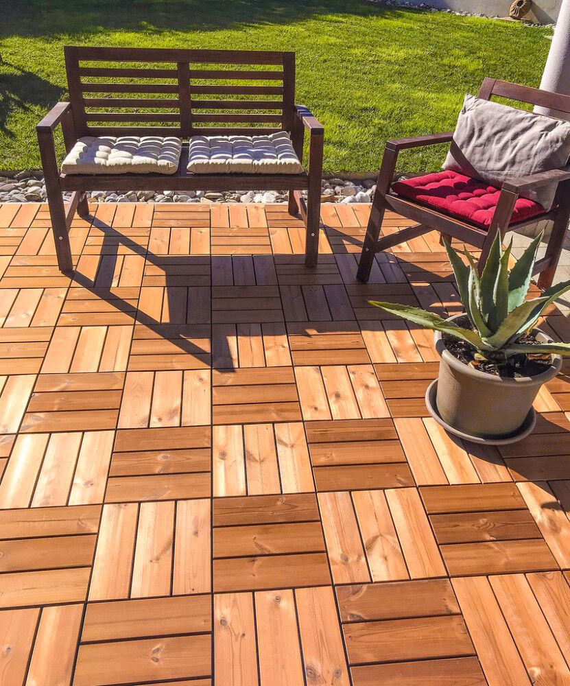 Klick plaat 30 x 30 cm, pruun