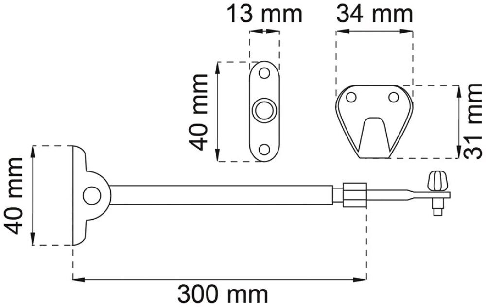 Rõduukse stopper Habo 231
